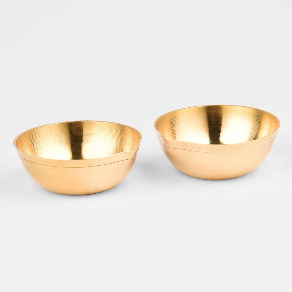 Two Brass Diyas (2.5