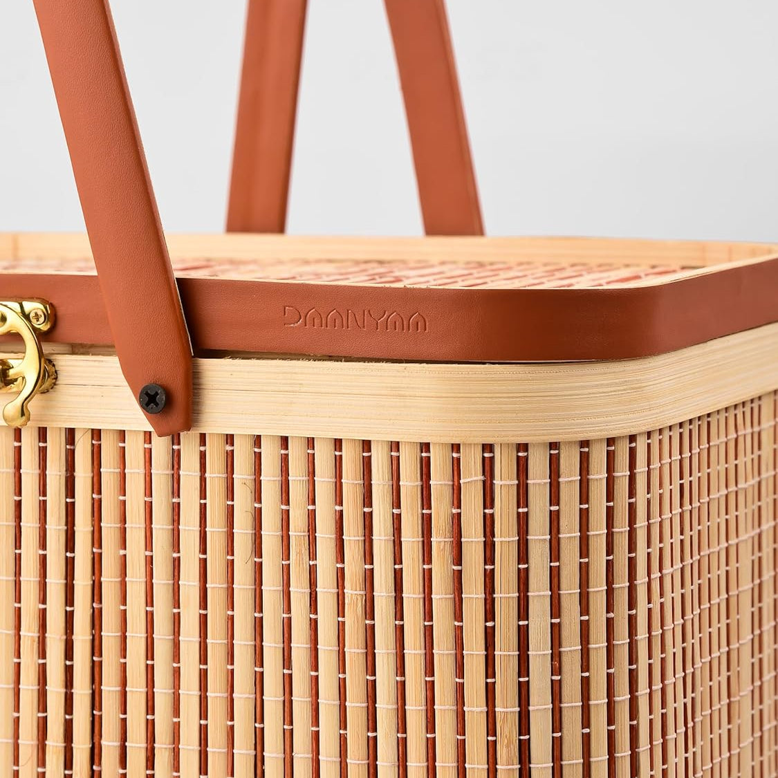 Premium Handmade Bamboo Picnic Basket