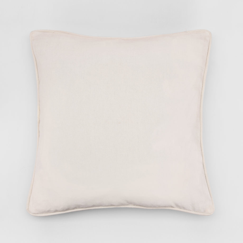 Christmas Themed Embroidered Cotton Cushion Cover - Red (Pack of 2)