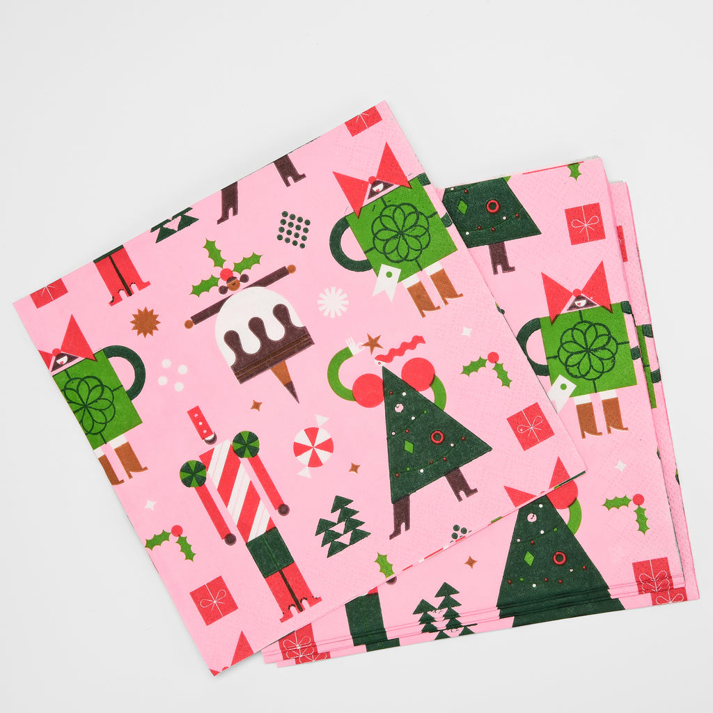 Charmant Paper napkin, pink